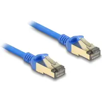 DeLOCK – RJ45 Network Cable Cat.8.1 F/FTP Slim 1 m blue (80333)