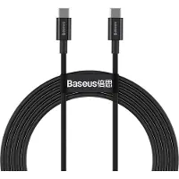 Baseus Superior Series USB-C / USB-C Kaapeli - 100W, 2m - Musta