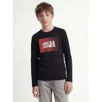 Jack & Jones Jjecorp Logo Tee Play Ls O-Neck Noos Jnr - Black - 176