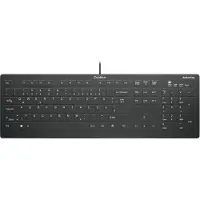 Contour Design Active Key AK-C8112 - keyboard - wipe disinfection flat key profile - 100% full size - QWERTY - Pan Nordic - black Input Device - Näppäimistö - Pohjoismainen - Musta