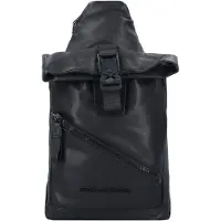 Piquadro Harper Crossbody-laukku RFID-suoja Nahka 20 cm Musta