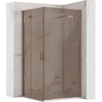 REA Hugo Double Suihkukaappi 80x100 Copper Brush