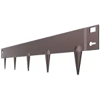DUOKU Puutarha-aita Teräksestä--Metalliset Maisemoinnin Aidat-Pakkaus 5-990 x 156 mm-Ruosteenkestävä-Keasy Asennus