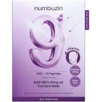 Numbuzin No.9 NAD Bio-Lifting Full Face Mask - 4 kappaletta