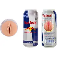 Kaalimato Red Dolls Energy Pleasure - Tekovagina, energiajuomatölkki, pehmeä, matkakoko, vaalea