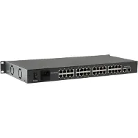 LevelOne FGP-3400W250, Hallitsematon, Fast Ethernet (10/100), Täysin kaksipuolinen, Power over Ethernet -tuki, Telineasennus