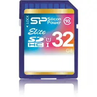 Silicon Power Elite UHS-I, 32GB, 32 GB, SDHC, Luokka 10, 40 MB/s, 15 MB/s, Sininen (SP032GBSDHAU1V10)