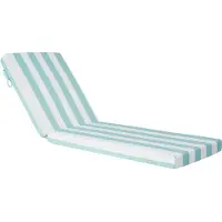 Vevor -divaanityyny, 203x66x9,8 cm, 2 ulkotuolityynyn setti, vedenpitävät ja haalistumattomat aurinkotuolityynyt nauhoilla, terassituolin tyynyt uima-altaan reunalle, vihreä ja valkoinen raita