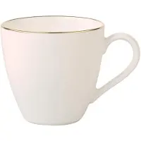 Villeroy & Boch Anmut Gold -espressokuppi Valkoinen