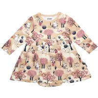 Muumi Fruktskörd Bodyklänning - Beige - 80