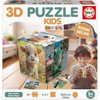 Educa Kids Baby Animals 3d Palapeli