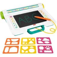 Fisher-Price Learn & Doodle Desk, Mess-Free Writing & Drawing Tablet With Lcd Screen For Kids - Multi/patterned - ONE SIZE