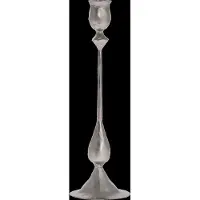 Lene Bjerre Ingrid Candlestick 7X7X27 Cm. Silver - Silver - 7X 27X 7CM