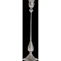 Lene Bjerre Ingrid Candlestick 7X7X33.5 Cm. Silver - Silver - 7X 33.5X 7CM