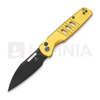 Bestechman Vector - Black PVD - Aluminium kääntöveitsi, keltainen