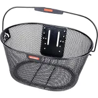 Klickfix Oval Pyörän kori musta