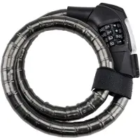 Kryptonite KryptoFlex 2080 Combo Armored Pyörälukko 80cm , musta
