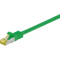 Pro RJ45 välijohto CAT 6A S/FTP (PiMF), 500 MHz, CAT 7 raakakaapelilla, vihreä
