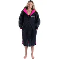 Dryrobe Advance Long Sleeve Surf Poncho black pink Koko L