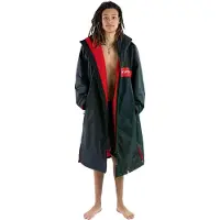 Dryrobe Advance Long Sleeve Surf Poncho black red remix Koko S