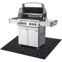 Rugsx VECTRA 900 estera protectora para parrilla para terraza, exterior - antracita 140x200 cm