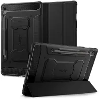 Spigen Samsung Galaxy Tab S10 FE+ Spigen Rugged Armor Pro Suojakotelo - Musta