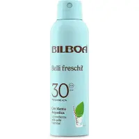 Bilboa Belli Freschi aurinkosuojasuihke sisältää piparminttua SPF 30 150 ml