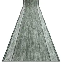 Rugsx Alfombra de pasillo con refuerzo de goma RAMA verde 80cm 80x500 cm