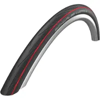 Schwalbe Lugano II 700 x 25C taittorengas rengas musta/punainen