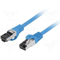 Lanberg PCF8-10CU-0300-B, 3 m, Cat8.1, S/FTP (S-STP), RJ-45, RJ-45, Sininen