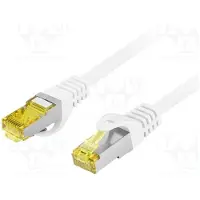 Lanberg patch cable - 50 cm - white - Valkoinen