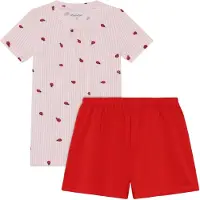 Minymo T-Shirt+Short Set Aop - Pink - 122
