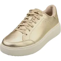 FitFlop Rtg Metallic-Leather Sneakers - Gold - 36