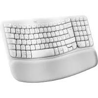 Logitech Wave Keys, langaton ergonominen näppäimistö, luonnonvalkoinen