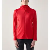 Haglöfs Women's Korp Mid Hood Bright Red Välikerrospuserot S