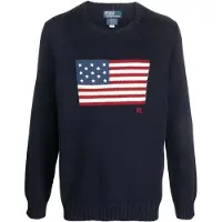 Ralph Lauren The Iconic Flag Sweater - Navy - M