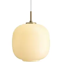 Louis Poulsen VL45 Radiohus kattolamppu Ø25 cm Brass-pale yellow glass