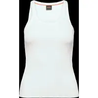 BOSS for woman. 50554664 Epetite T-shirt white (S), Casual, Cotton, Sleeveless / Straps