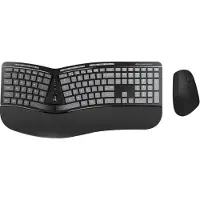 Conceptronic ORAZIO02US, Täysikokoinen (100 %), Langaton, Langaton RF, QWERTY, Musta, Sisältää hiiren