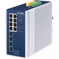 Planet IP30 Industrial L2/L4 8-Port, Hallittu, L2/L4, Gigabit Ethernet (10/100/1000), Täysin kaksipuolinen, Seinäkiinnitteinen (IGS-4215-8T4X)