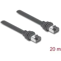 DeLOCK 90676, 20 m, Cat6, RJ-45, RJ-45, Harmaa