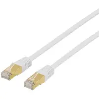 Deltaco – S/FTP Cat7 laitekaapeli, LSZH (halogeeniton),10m, valk (STP-710V)