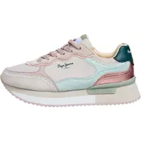 Pepe Jeans for woman. PLS600041 Rusper Racer multicoloured shoes (40), Flat, Laces, Casual, Multicolor