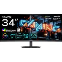 Gigabyte MO34WQC36 EK 34" WQHD, OLED, 360Hz, USB-C hub -kaareva pelinäyttö