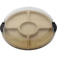Farberware - Build-a-Board Tarjoiluastia kannella 35,5 cm Kirkas/Bambu