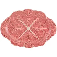Bordallo Pinheiro - Cabbage Tarjoiluastia 37,5x26 cm Vaaleanpunainen