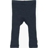 Mikk-Line Lasten Leggingsit Merinovilla, Melange Blue Nights, 128