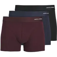 Jack & Jones Bokserishortsit laivastonsininen / viininpunainen / musta / valkoinen