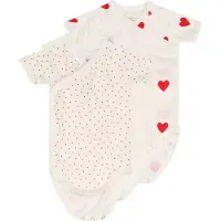 Petit Bateau Potkuhousut/body 'NAISS' punainen / valkoinen
