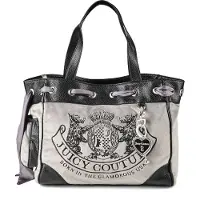 Juicy Couture Ostoskassi 'Daydreamer' harmaa / musta